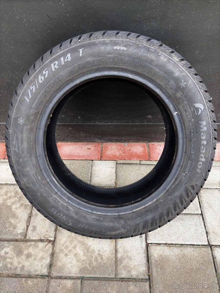 Predám zimné pneumatiky značky Matador 175/65 r14