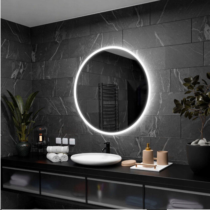 Okrúhle LED zrkadlo 90x90 - DELHI