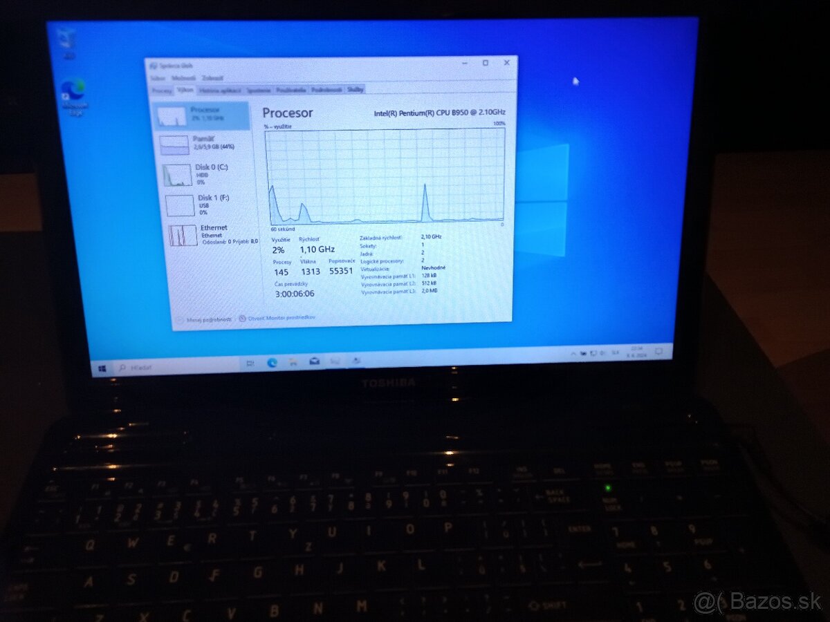 notebook Toshiba Satellite L750