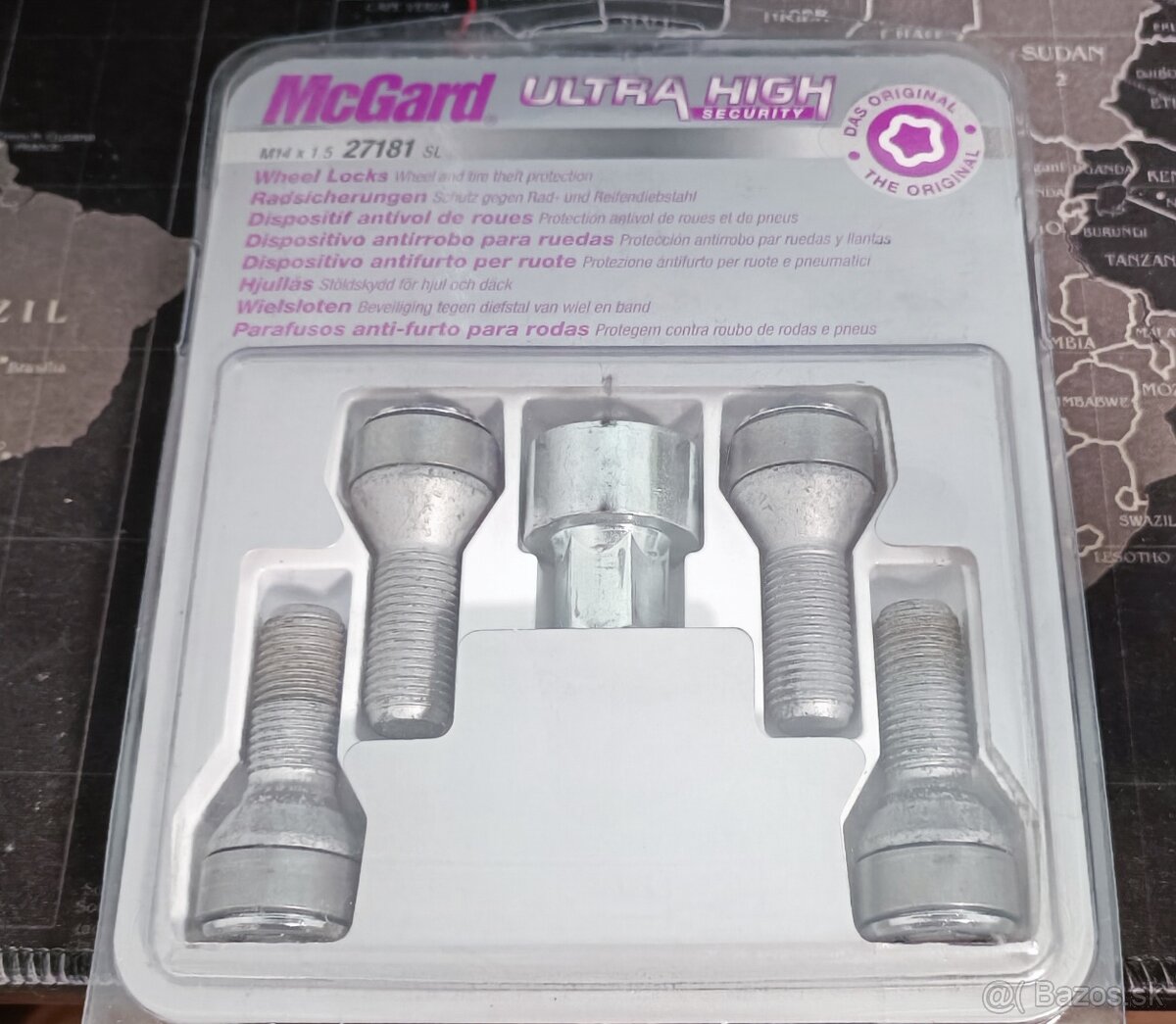 MCGARD 27181SL Bezpečnostné skrutky M14 x 1.5