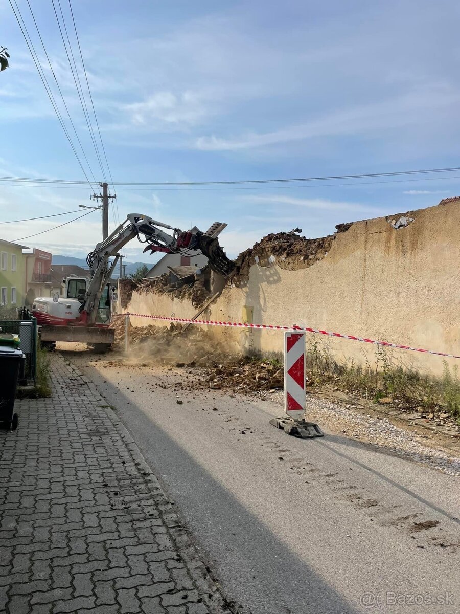 Búracie prace , likvidácia stavebného odpadu