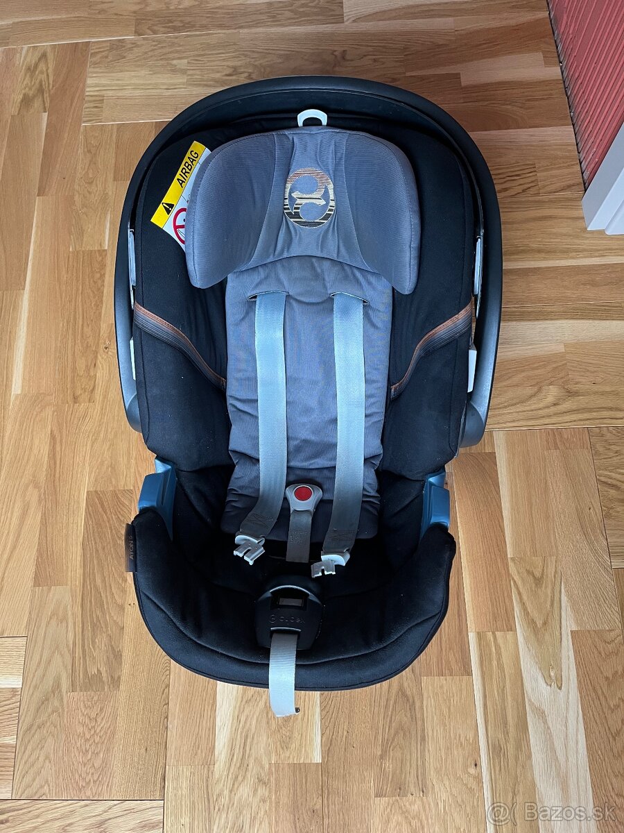 Vajičko Cybex ATON 5 + isofix, adaptér