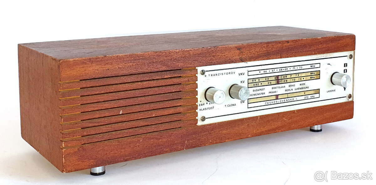 Retro Rádio TESLA Bonny ČSSR 1970-te roky