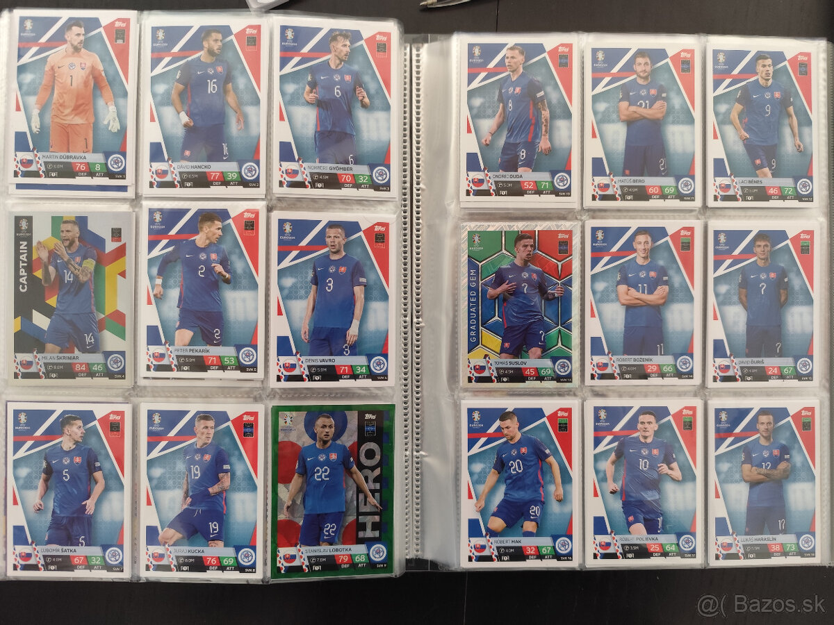 Euro 2024 kartičky Topps Match Attax - krajiny