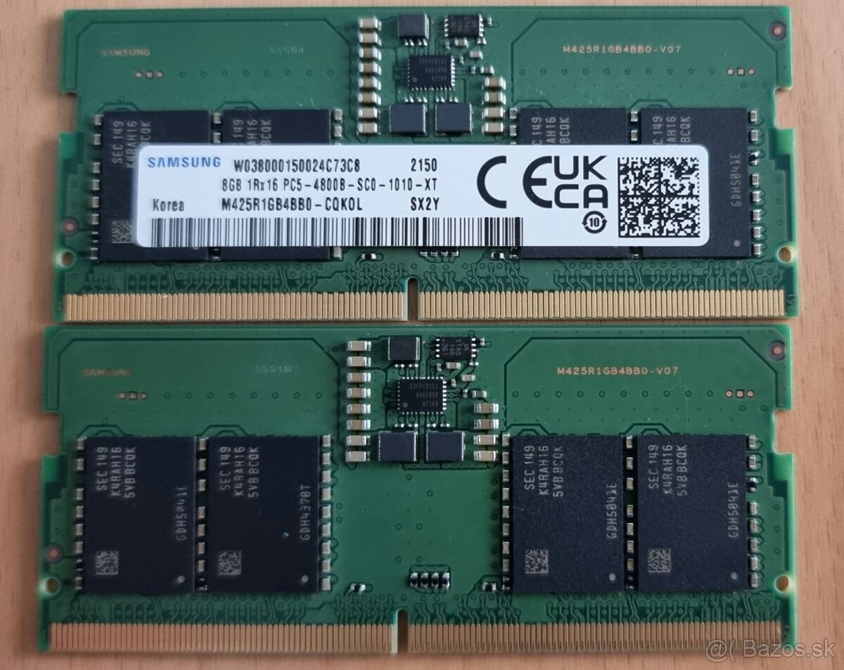 Samsung SODIMM DDR5 16GB 4800MHz (2x8GB)