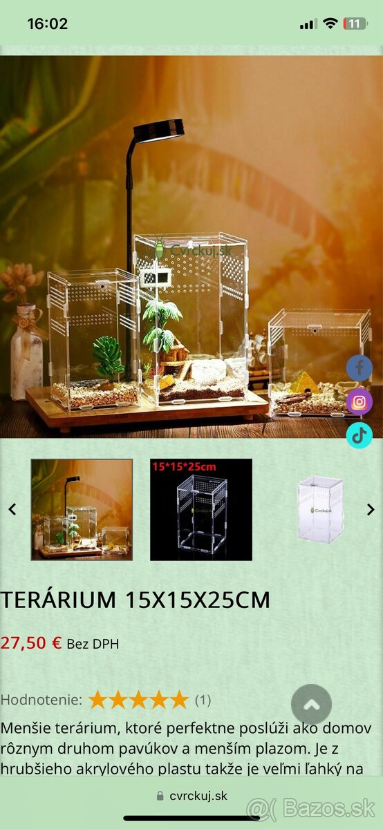 Terarium akrylove