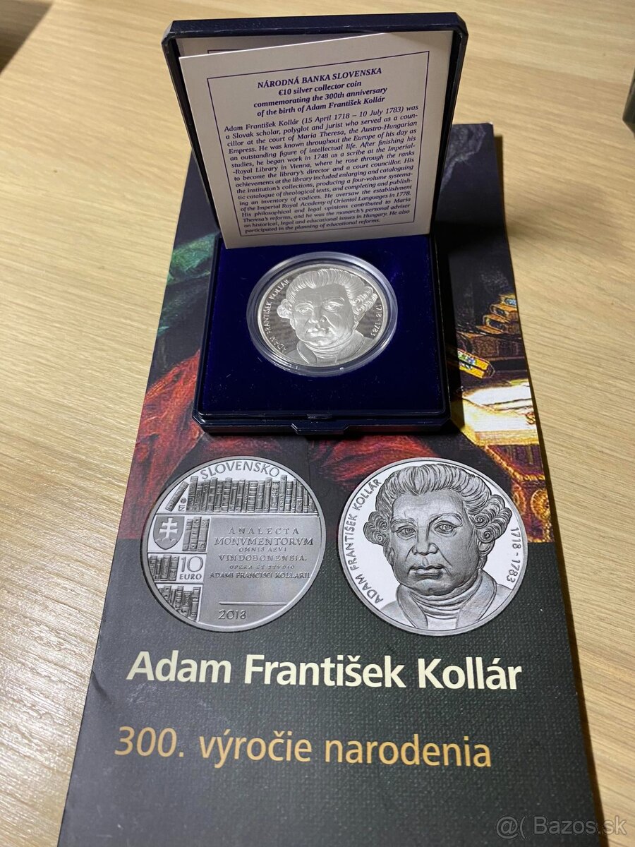 10 Eur 2018 Adam František Kollár proof