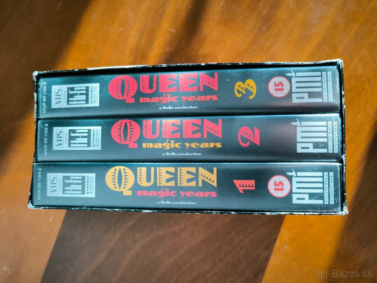 VHS kazety Queen