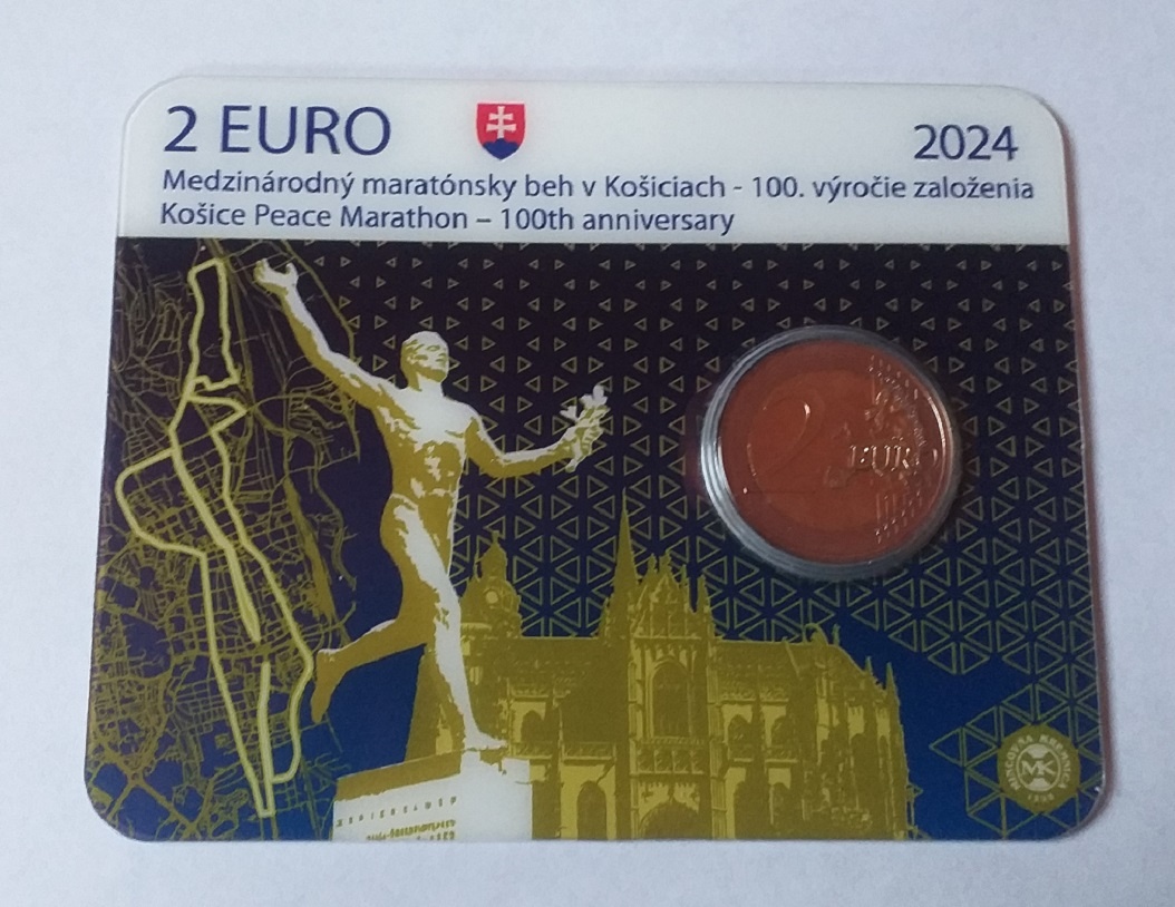 Zberateľská karta 2 € 2024 - Maratón Košice