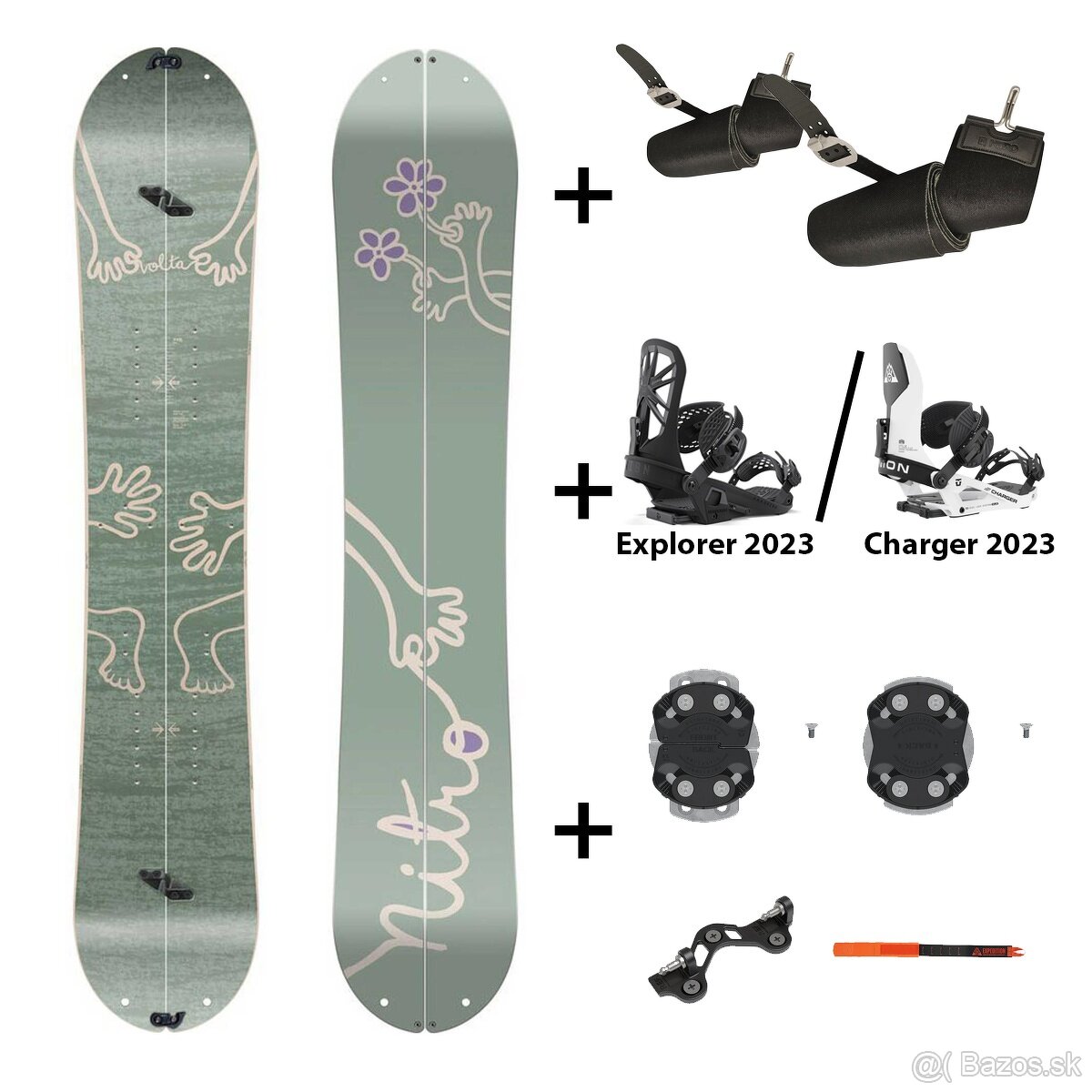 Nový Nitro Volta 145/151 Splitboard set