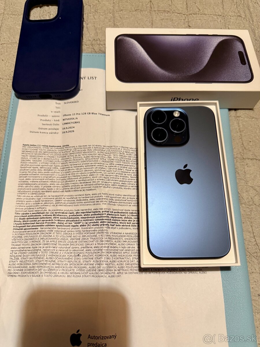 iPhone 15 Pro 128gb 2 mesiace starý