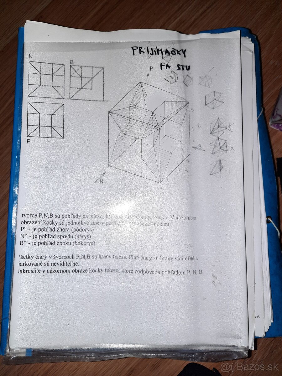 FAD STU - skriptá, poznámky, deskriptivna geometria