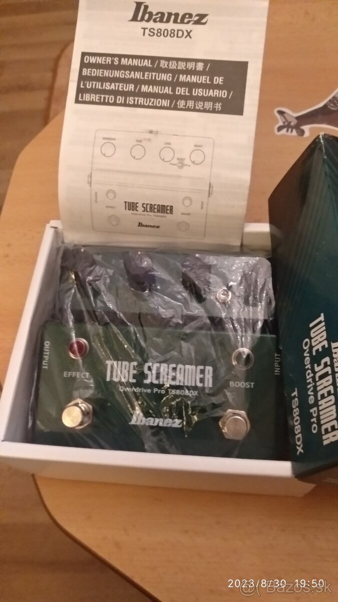 Predám gitarový efekt IBANEZ TUBE SCREAMER TS 808 DX