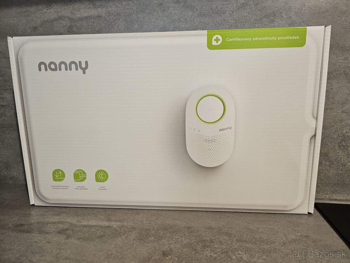 Monitor dychu Nanny BM-03 s dvomi podložkami