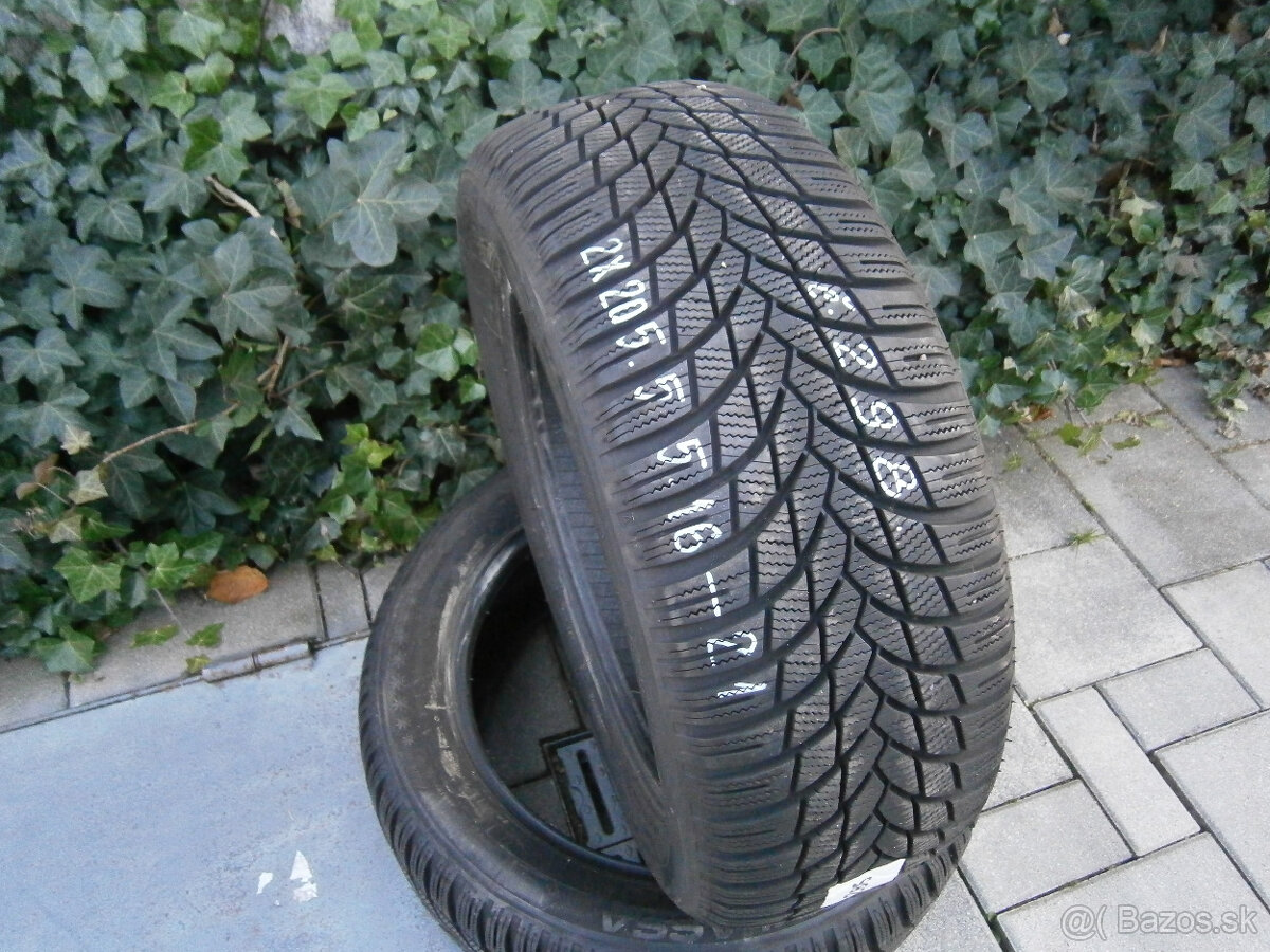 Predám 2x zimné pneu Lassa 205/55 R16 91H