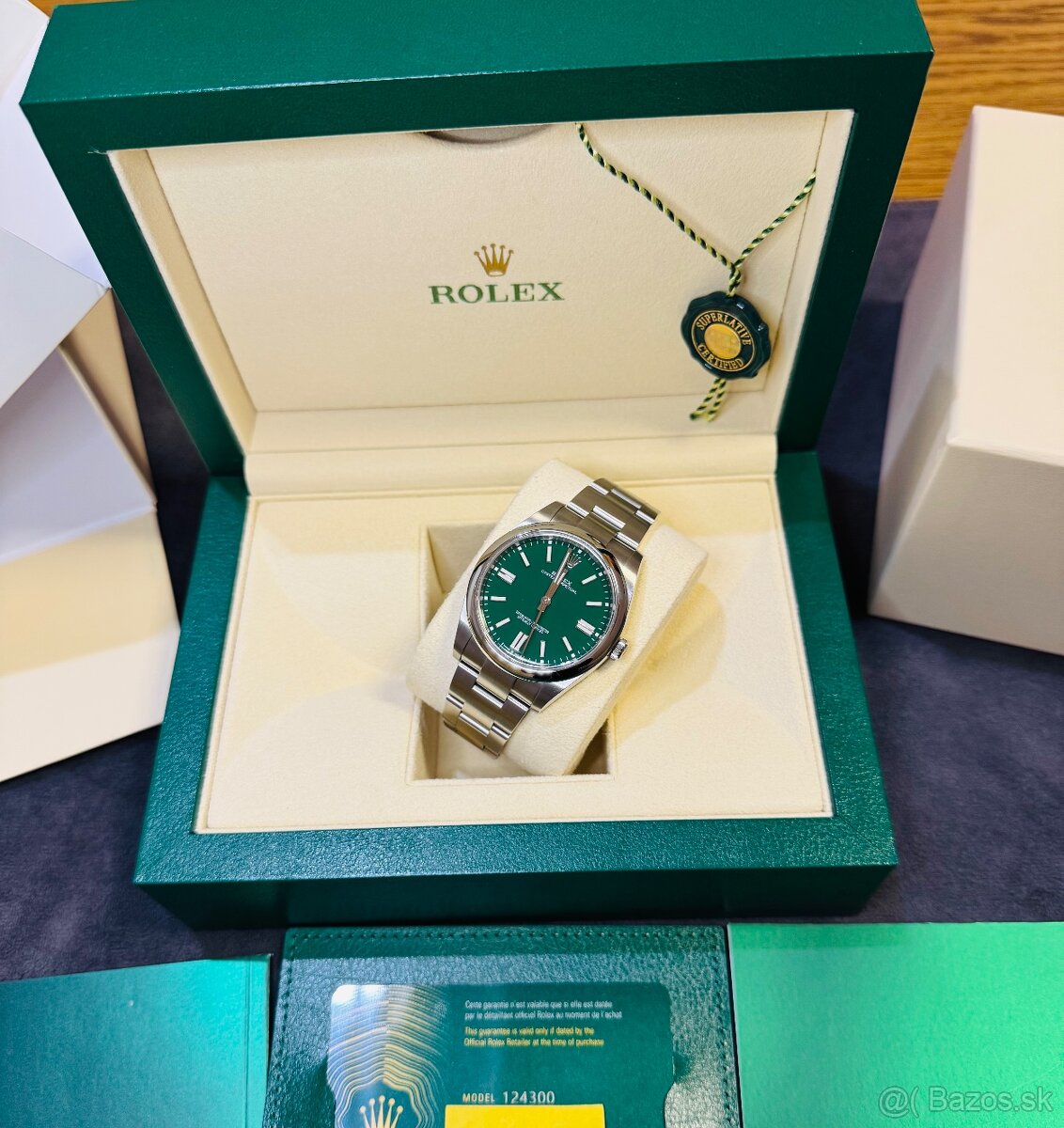 Rolex Oyster Preputal OP41mm Green