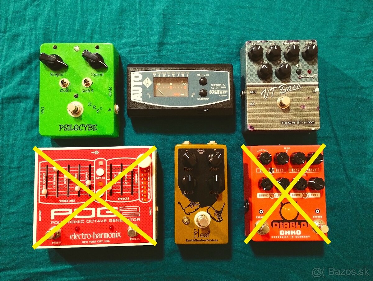 Gitarové efekty pedále (guitar effect pedals FX)