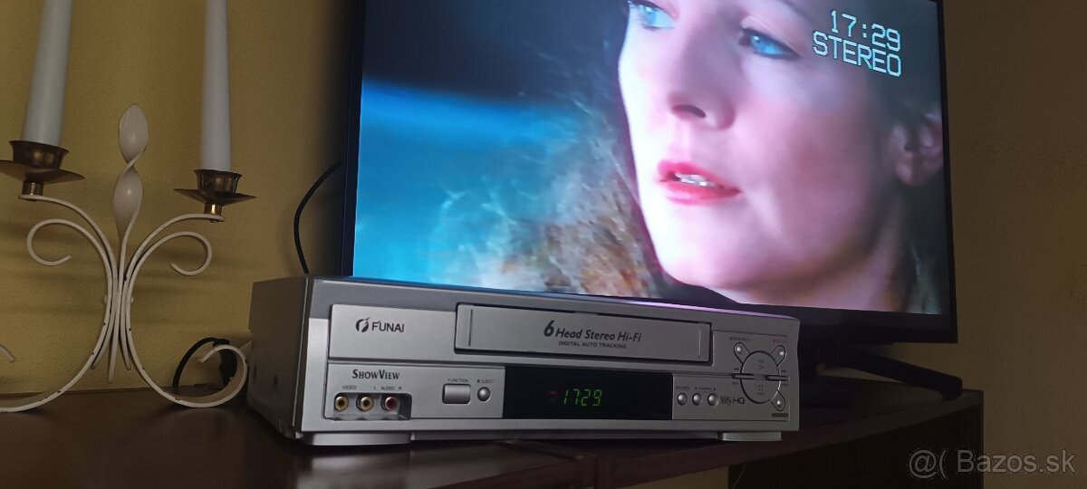 Predám videorekordér VHS FUNAI 6 hláv HIFI STEREO