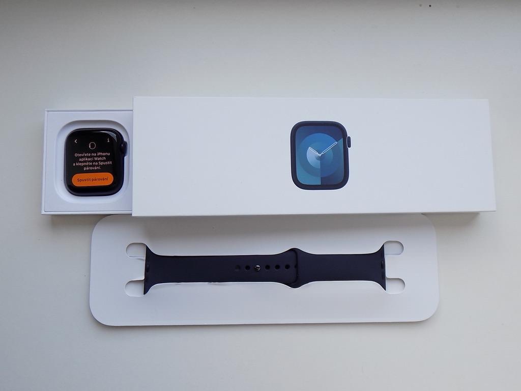 Apple watch 9, 45mm, v záruke do 10/2025