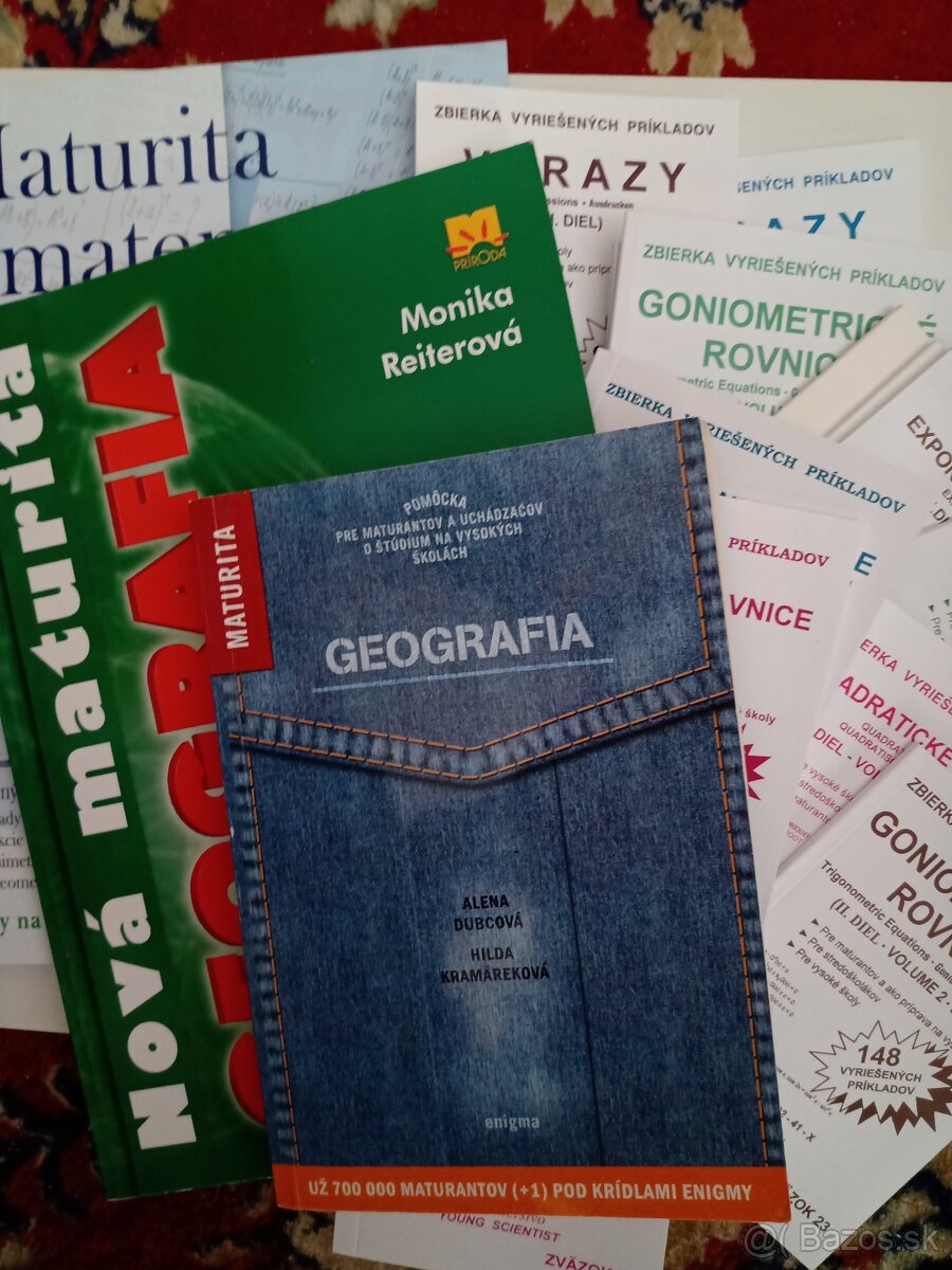 Maturita Geografia, Matematika+zbierky, Biológia