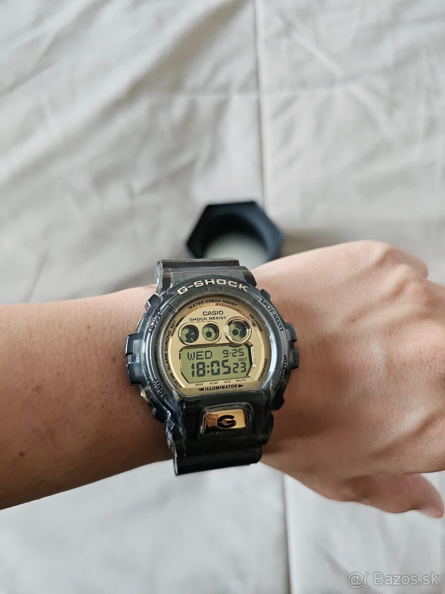 Casio G-shock krasne priehladne hodinky