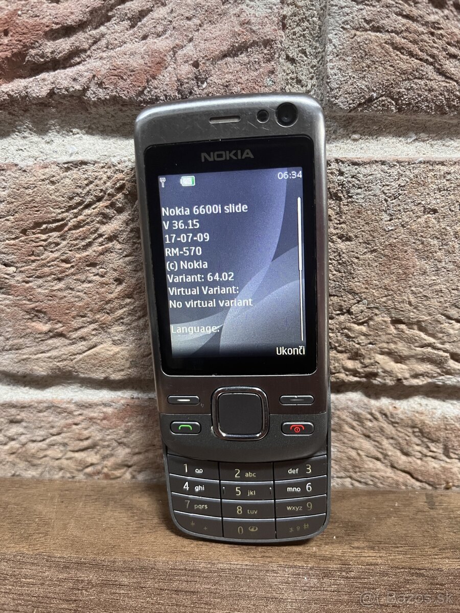 Nokia 6600i-1c NEREZOVÝ MOBIL (ročník 2008)