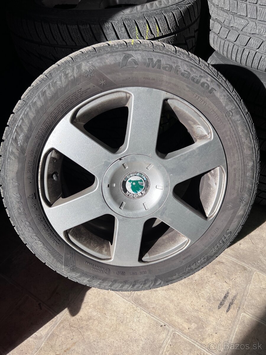 Predám elektróny Škoda 5x112 R16 205/55 R16 ET50