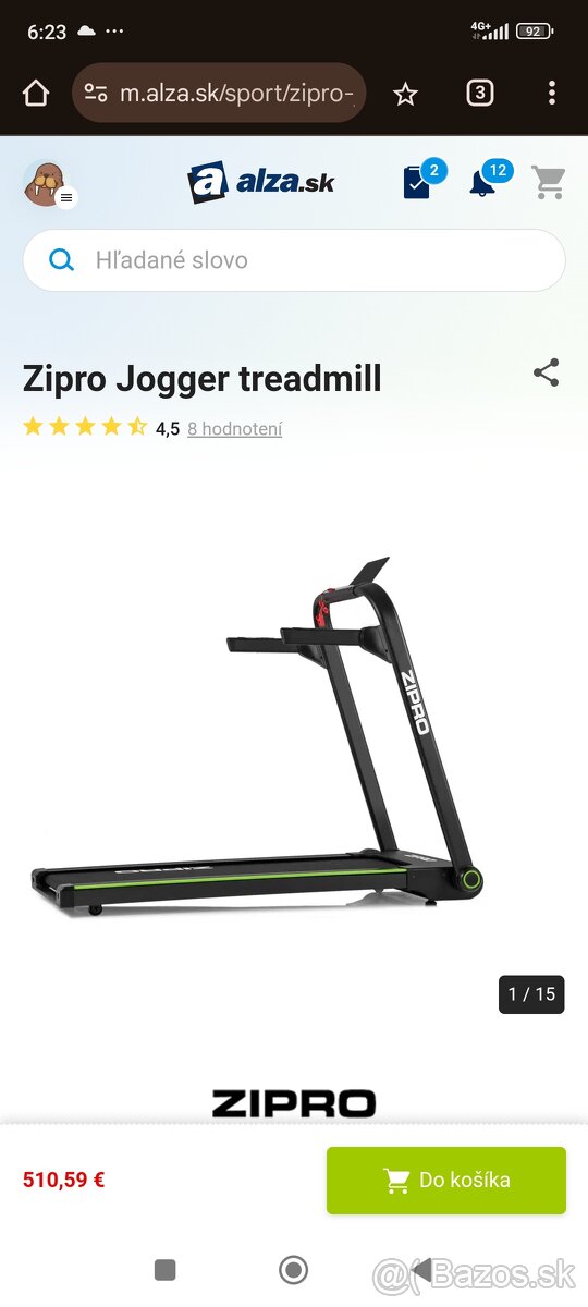 Bežiaci pás Zipro jogger