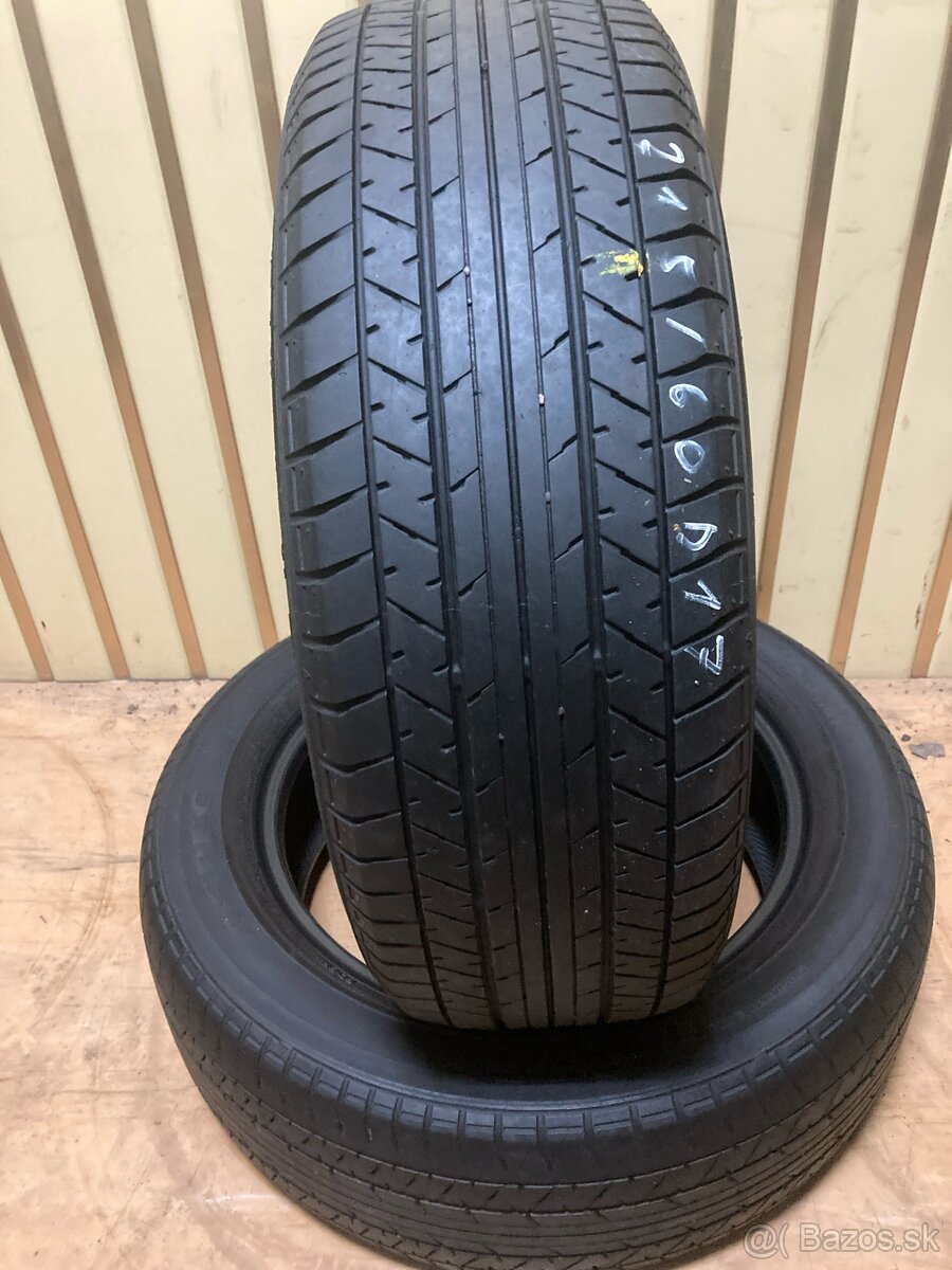 Letné pneu 2 ks 215/60R17 viem aj prezuť