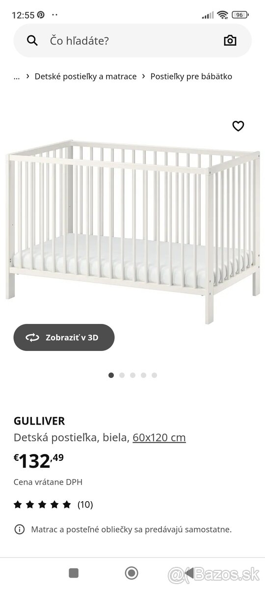 Detska postielka IKEA Gulliver