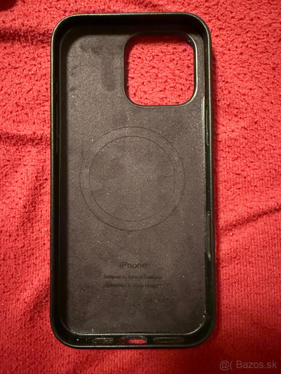 Kožený kryt pro iPhone 16 Pro Max Nomad Modern - černý