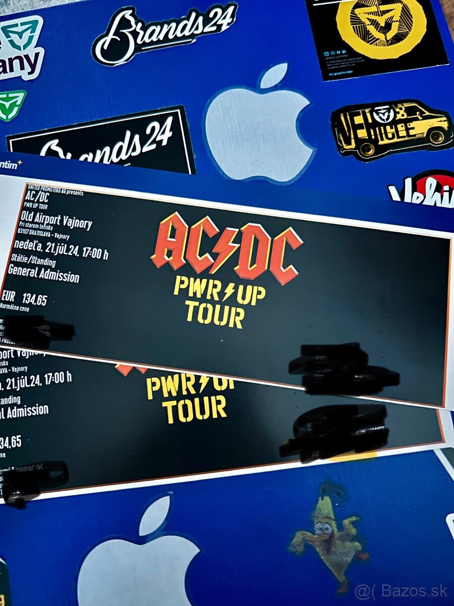 Lístky na AC/DC v Bratislave