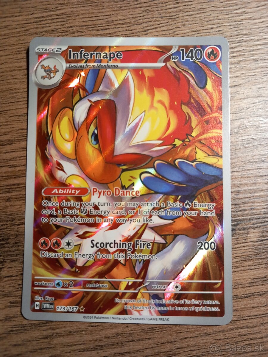 Pokemon karta Infernape