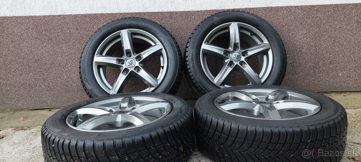 Alu Brock 5x112 a zimné Bridgestone Blizzak 205/55 R16