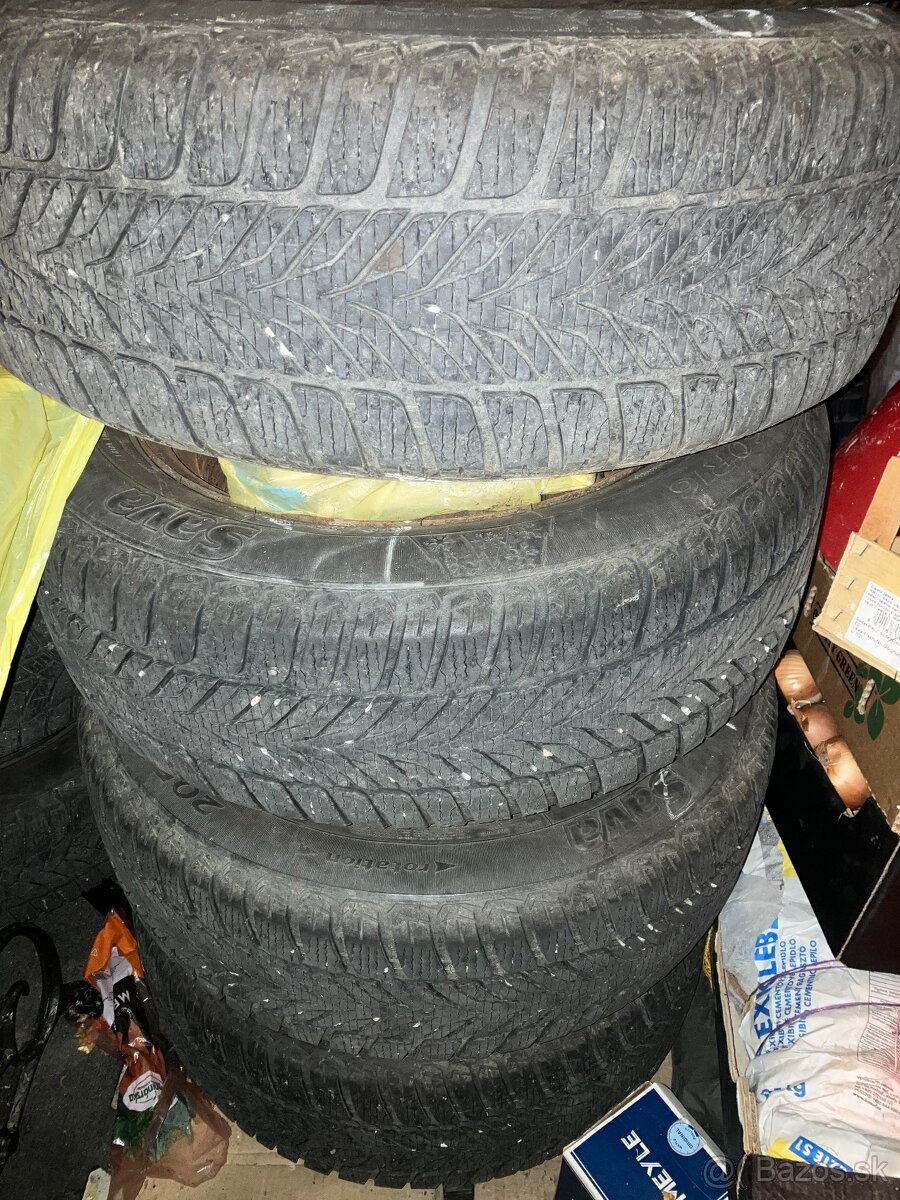 205/60 R16 - 4x Zimne pneu + disky, roztec 5x114,3 ET46