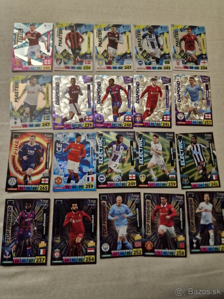 Premier League 2023 adrenalyn XL Panini karty