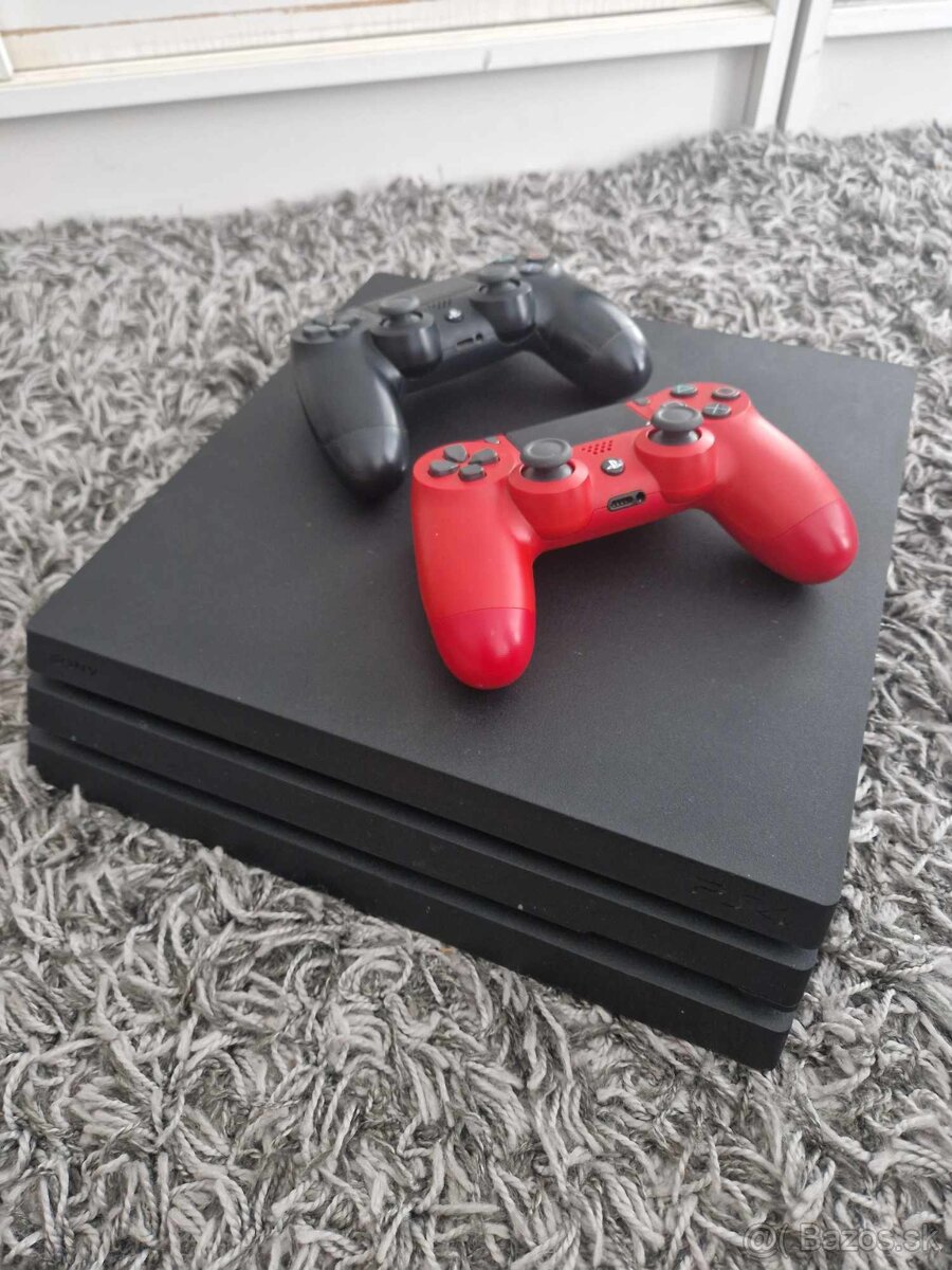 Predám Ps4 Pro 1Tb + 2x gamepad