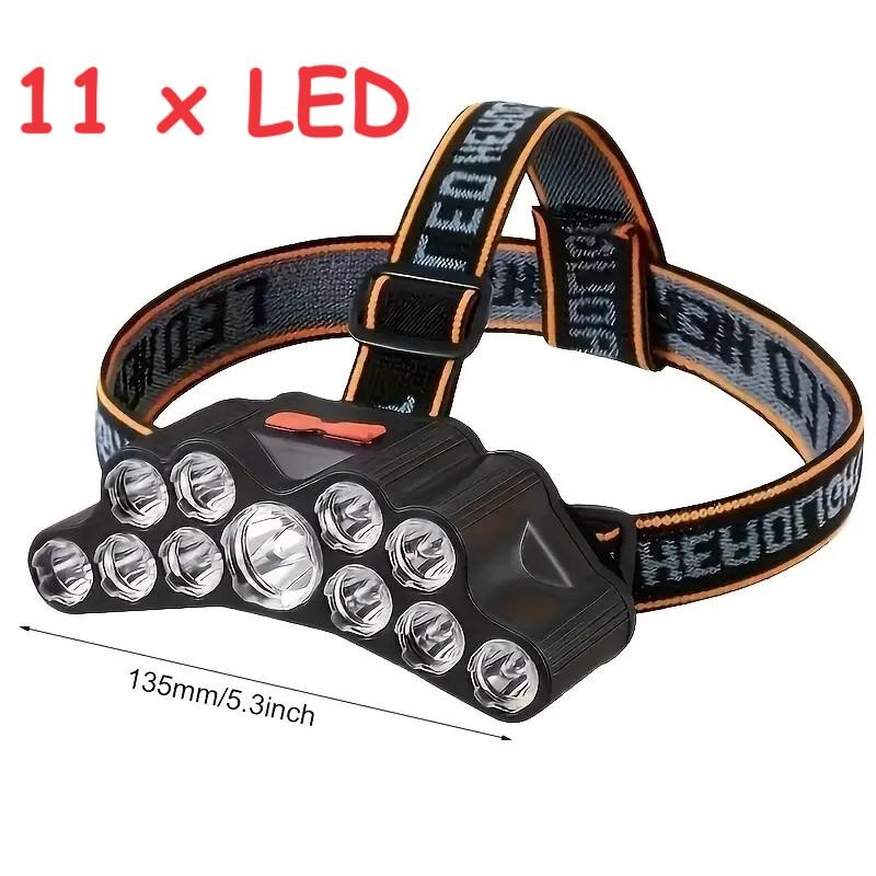 LED Čelovka, 11 LED HALMcorp