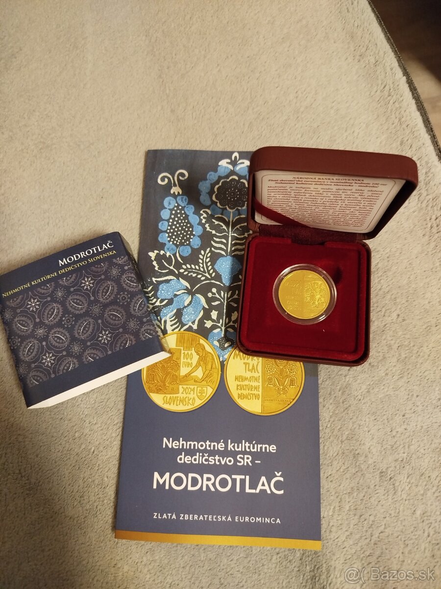 100€ Modrotlač  VÝMENA