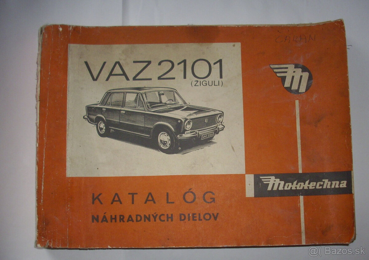 Lada 2101 katalóg ND - originál z 1971