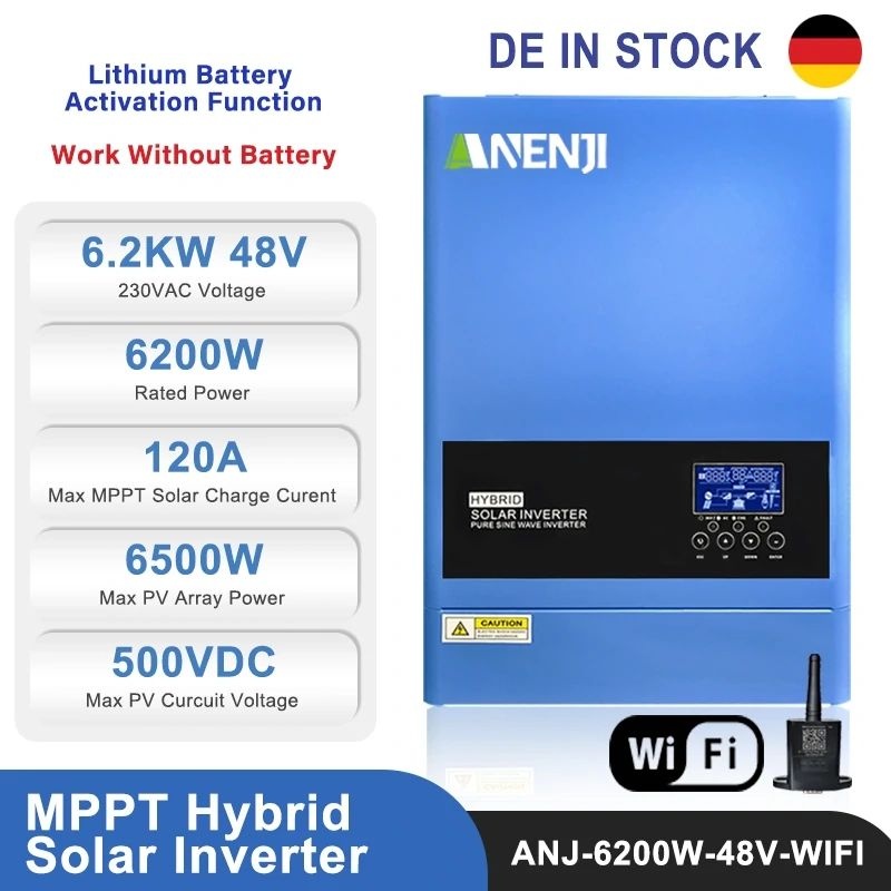 Predám hybridný invertor ANJ-6200W-48V-WiFi