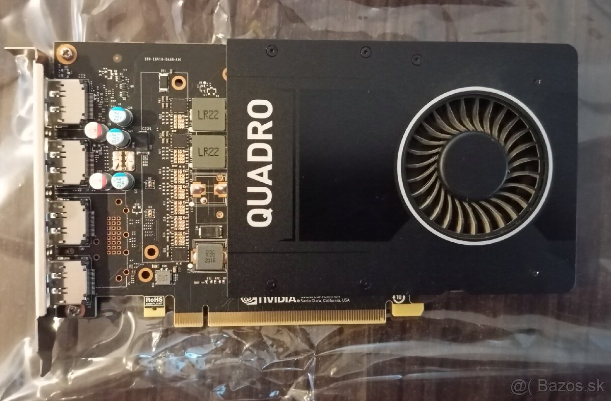 Grafická karta Nvidia Quadro P2000