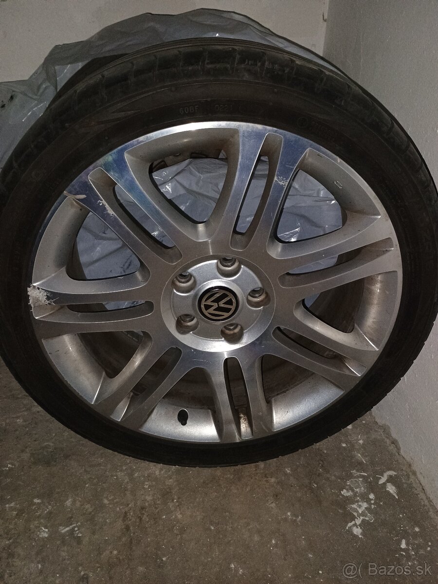 Hlinikové disky s pneu Passat, Superb 5x112