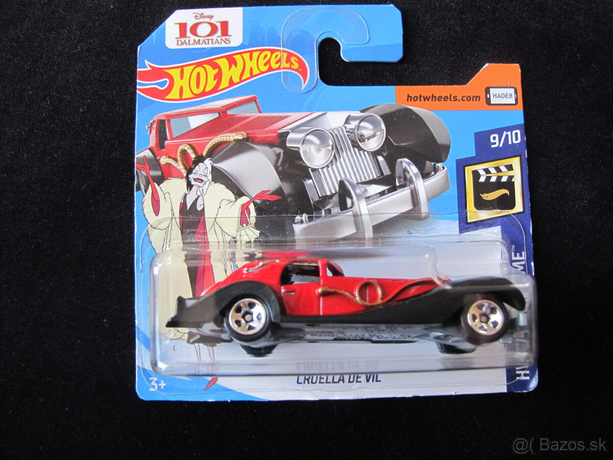 Hot Wheels Cruella de Vil 101 dalmatíncov