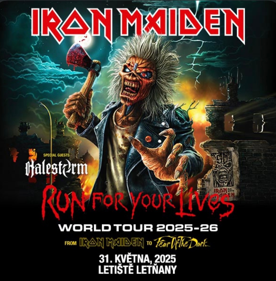 Iron Maiden lístok Letisko Letňany 31.5.2025