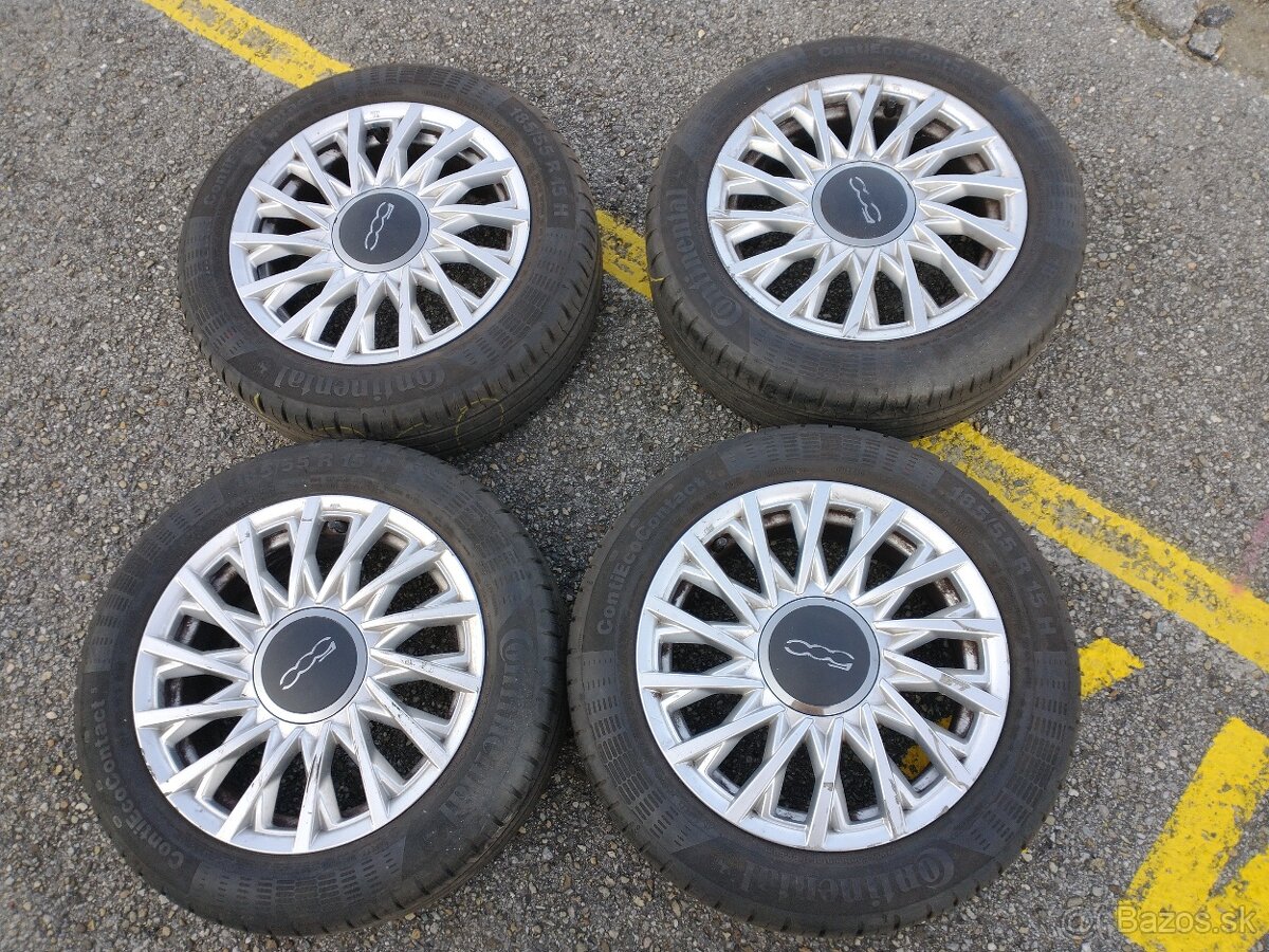 Predam orig r15 fiat 500 letne 185/55 r15