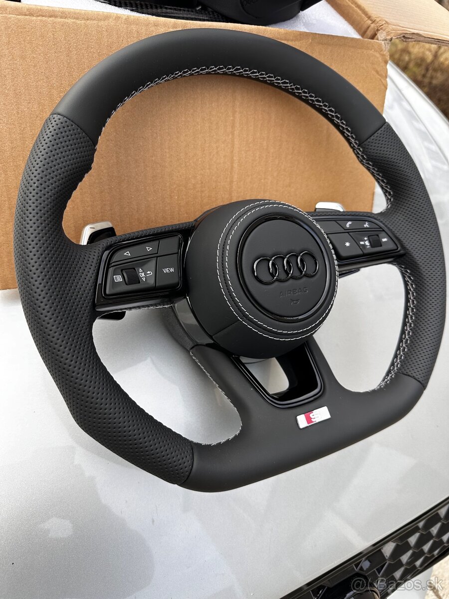 Novy volant audi excluzive s padlami F1 a komplet s airbagom