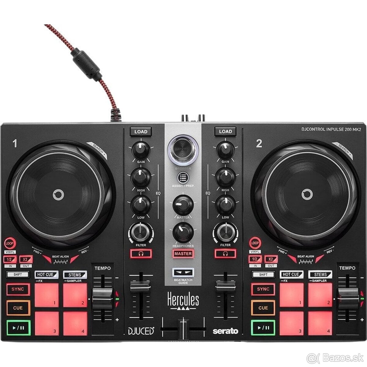 DJ kontrolér Hercules DJControl Inpulse 200 MK2