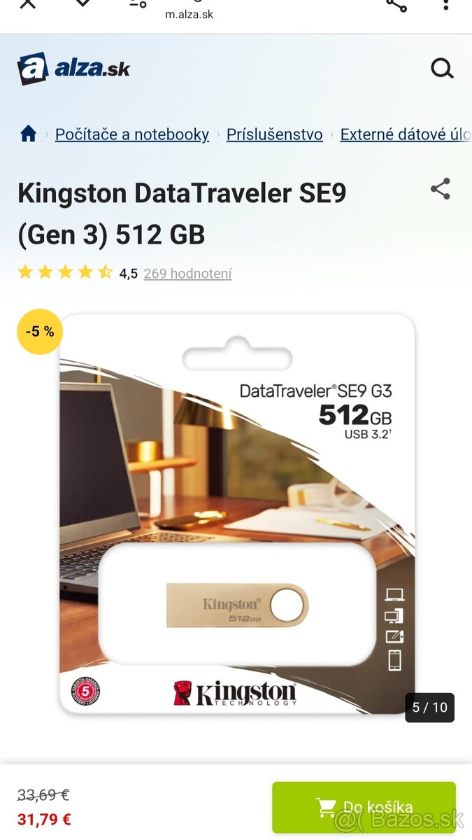 Usb kingston 512gb NOVÝ