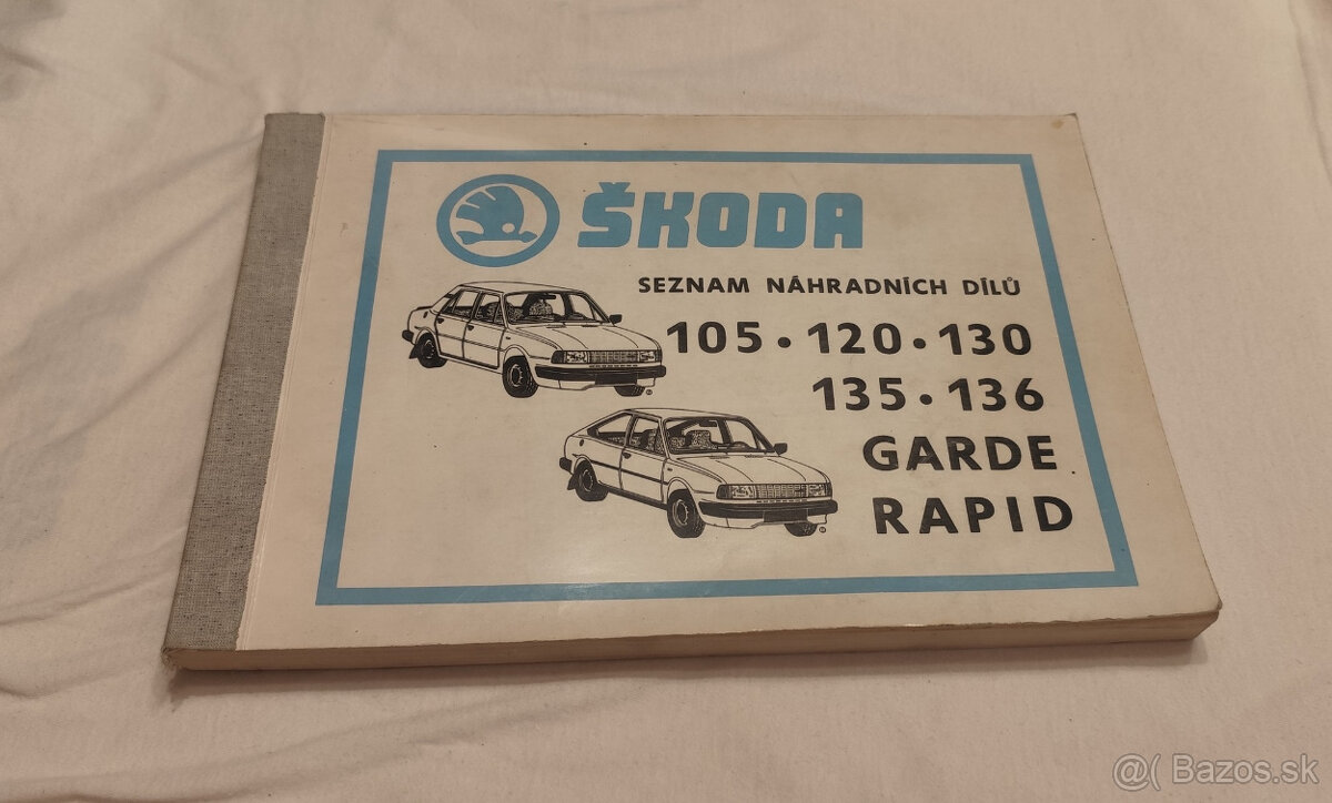 Škoda 105 , 120 , 130 , 135 136 seznam náhradních dílů